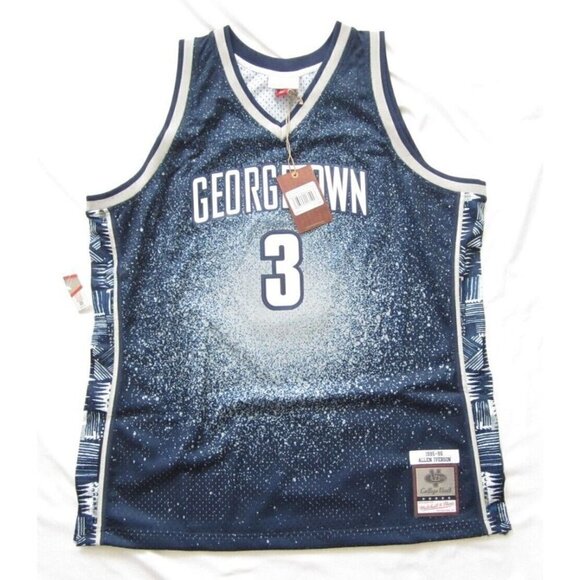 New Mitchell & Ness Allen Aiverson Georgetown Swingman 95-96 Jersey Sz 2XL(NW52) - Picture 1 of 10